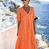 Vera | Vestido Maxi Solto e Fluido