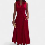 Vestido midi com decote