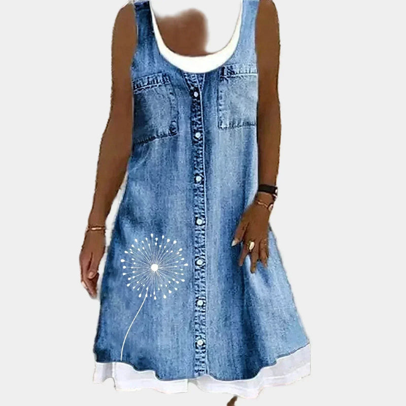 Vestido de Ganga Elegante e Confortável
