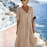 Vera | Vestido Maxi Solto e Fluido