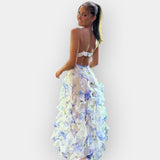 Maxi Vestido com Volantes