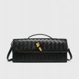 Bolso Clutch Melanie com Detalhe de Nó Dourado