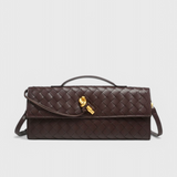 Bolso Clutch Melanie com Detalhe de Nó Dourado