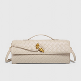 Bolso Clutch Melanie com Detalhe de Nó Dourado
