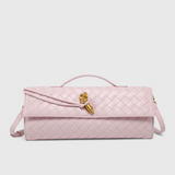 Bolso Clutch Melanie com Detalhe de Nó Dourado