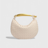 Bolso Gerda Woven com Alça Dourada