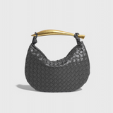 Bolso Gerda Woven com Alça Dourada