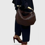 Bolso Gerda Woven com Alça Dourada