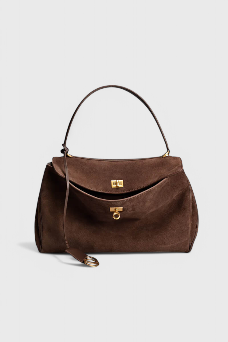 Bolso de Ombro Henna de Camurça
