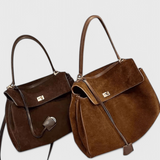 Bolso de Ombro Henna de Camurça