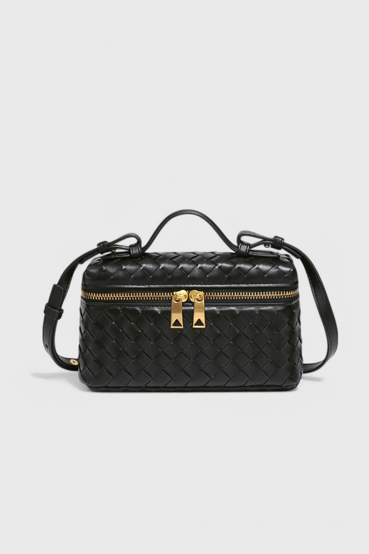 Bolso Mini Milla Tejido com Acessórios Dourados