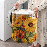 Sonho de Girassol | Cesta de Roupa Acolchoada