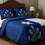 Conjunto de cama acolchoado de 3 peças - Orgulho do Texas