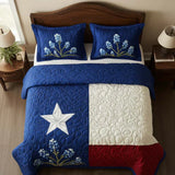 Conjunto de cama acolchoado de 3 peças - Orgulho do Texas