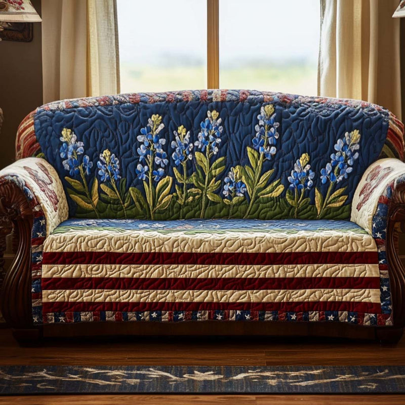 Texas Quilted Sofa Cover | Elegância que Perdura