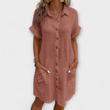 Vânia | Vestido Polo Clássico para o Dia a Dia