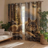 Cortinas Almofadadas Alma de Lobo Selvagem | Espírito Selvagem