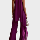 Viola - Conjunto Halter Elegante com Calças
