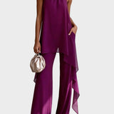Viola - Conjunto Halter Elegante com Calças