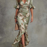 Rita | Vestido Longo com Estampa Floral