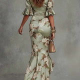 Rita | Vestido Longo com Estampa Floral