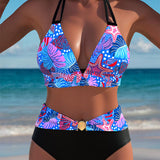 Estampado Sexy Neckholder Biquíni