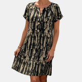 Marina | Vestido estampado com botões