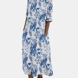Ema | Vestido midi floral solto e leve