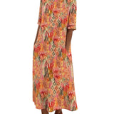 Ema | Vestido midi floral solto e leve