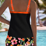 Conjunto de Tankini para Praia em Duas Peças