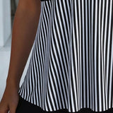 Conjunto de Tankini Listrado com Camisola de Duas Peças