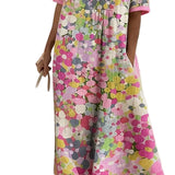 Helena | Vestido midi floral solto e leve
