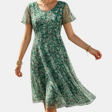 Ana | Vestido midi floral solto e leve