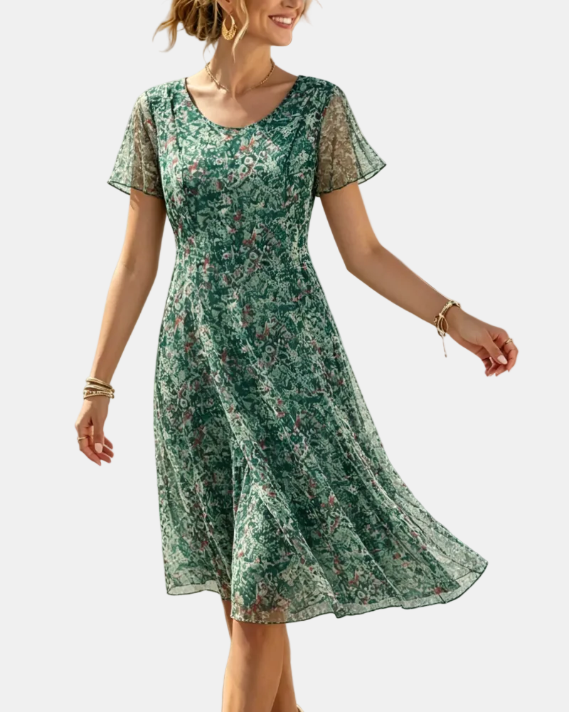 Ana | Vestido midi floral solto e leve