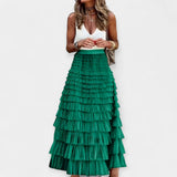 Saia boho com detalhes de cetim tecido aberto