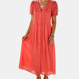 Sara | Vestido midi floral solto e leve