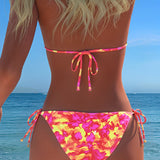 Sexy Halter Tie-Dye Bikini