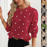 Ana | Camisola Jacquard com Padrão de Bolas