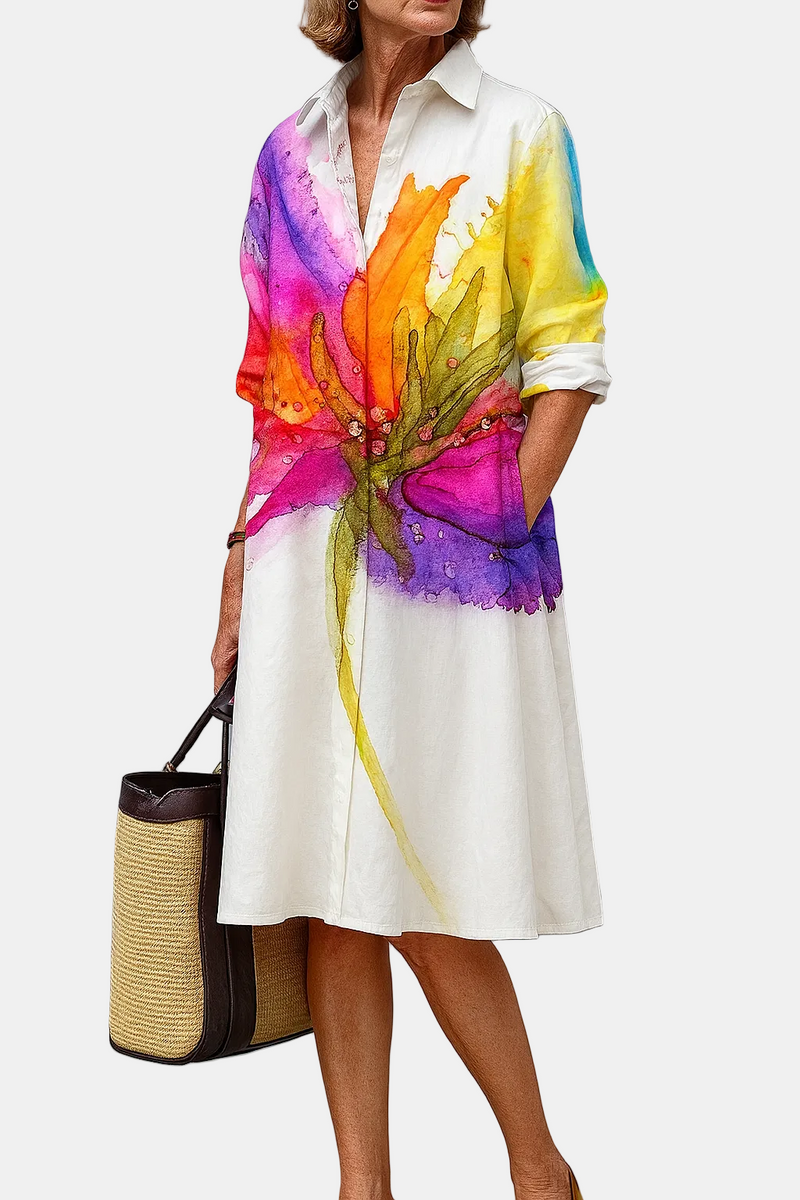 Lídia | Vestido Midi Cuidado e Estiloso