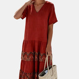 Marta | Vestido midi floral solto e leve