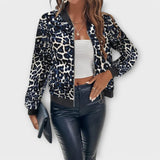 Raquel - Casaco Elegante de Estampado de Leopardo