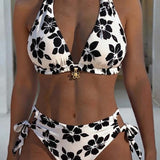 Hibiscus Print Bikini