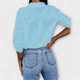 Jessica - Blusa diária com decote em forma de V