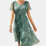 Ana | Vestido midi floral solto e leve