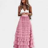 Saia boho com detalhes de cetim tecido aberto