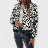 Raquel - Casaco Elegante de Estampado de Leopardo