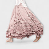 Luna – Saia Boho Máxima com Bordado