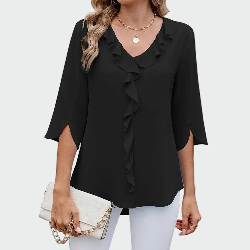 Blusa elegante, sofisticada e universal