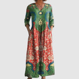 Sara | Vestido Maxi Floral Vintage