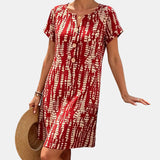 Marina | Vestido estampado com botões